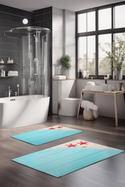 Mijölnir Juego de alfombrillas de baño CT-5190 de 2 piezas